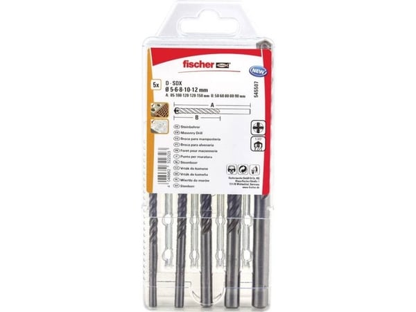 Fischer 545507, Drill, 1,2 cm, 1 stykker, 5, 6, 8, 10, 12