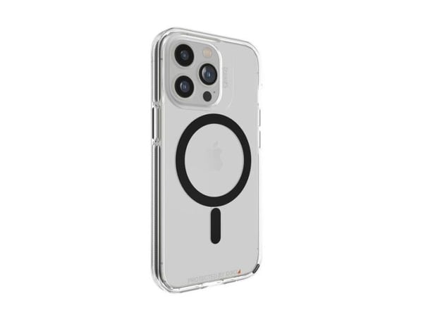 Gear4 D3O Santa Cruz Snap-beskyttelsesveske, Apple iPhone 13 Pro, klar/svart
