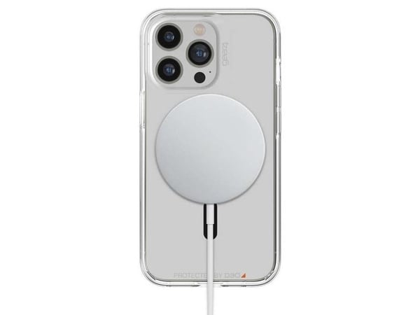 Gear4 D3O Santa Cruz Snap-beskyttelsesveske, Apple iPhone 13 Pro, klar/svart