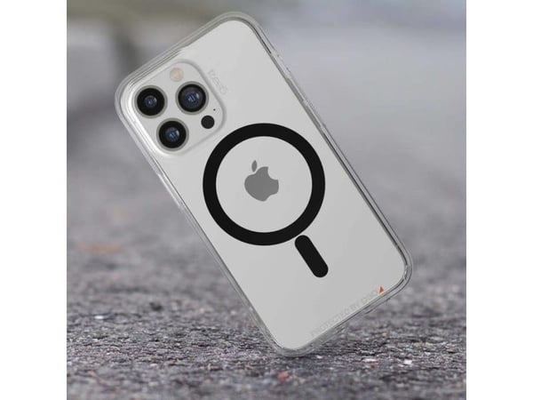 Gear4 D3O Santa Cruz Snap-beskyttelsesveske, Apple iPhone 13 Pro, klar/svart