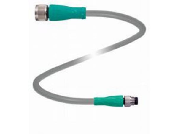 Pepperl+Fuchs 207604 sensor-/aktorkontakt M12, M8, rak anslutning, rak, 5.00 m, poltal (RJ): 4, 1 st