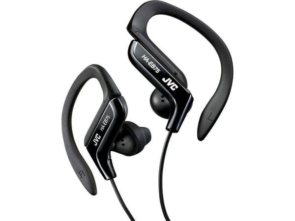 JVC HA-EB75 - Ørepropper - i øret - over-øret-montering - kablet - 3,5 mm jakk - svart