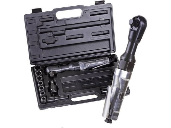 Aerotec AeroTEC 201354 krom trykkluft skralle-nøkkel 1/2 (12,5 mm) 6,3 bar, koffert