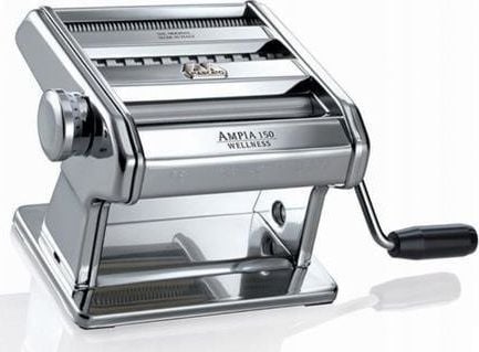 Marcato Ampia 150, Käsikäyttöinen pastakone, Fettuccine, Lasagne, Taglierini, Alumiini, Kromi, 1,5 mm, 6 mm