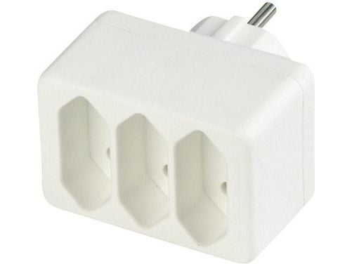 REV Euro-Dreifold Plug vit