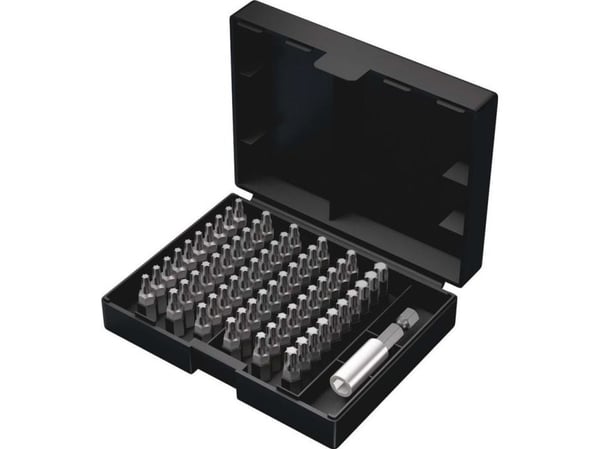 Wera 05057909001, 60 stykker, Torx, TX10,TX15,TX20,TX25,TX30,TX40, 3x TX 10x25 mm 7x TX 15x25 mm 20x TX 20x25 mm 20x TX 25x25 mm 7x TX 30x25 mm 3x ...