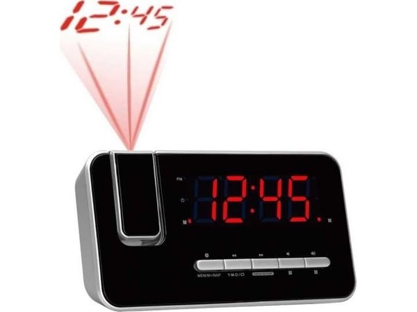 Clockradio Denver CRP-618 - Ur - Digital - FM - PLL - LED - 3,05 cm - (1.2") - Rød