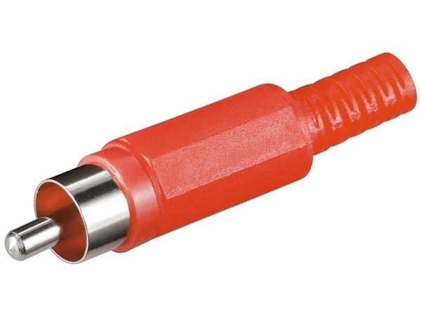 Goobay RCA plug, RCA, Röd, 1 styck