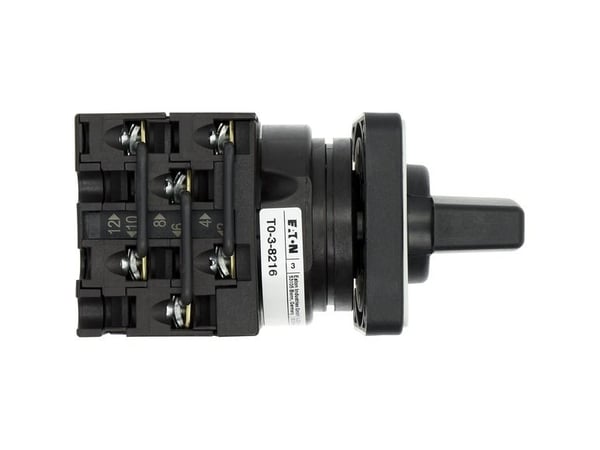 Eaton T0-3-8216/E Sähkökytkin Vaihtokytkin 3P Musta - Metallinen (024609)