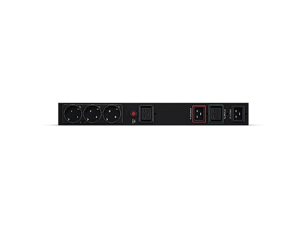CyberPower zbh ByPass Manual IEC-uttak PDU 1U-inngang 16A 1xC192xC20-utgang 16A 1x C19 3x beskyttende kontaktkontakter