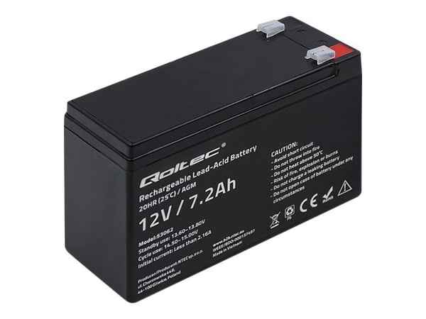 Qoltec - UPS-batteri - 1 x batteri - Bly-syra - 7.2 Ah