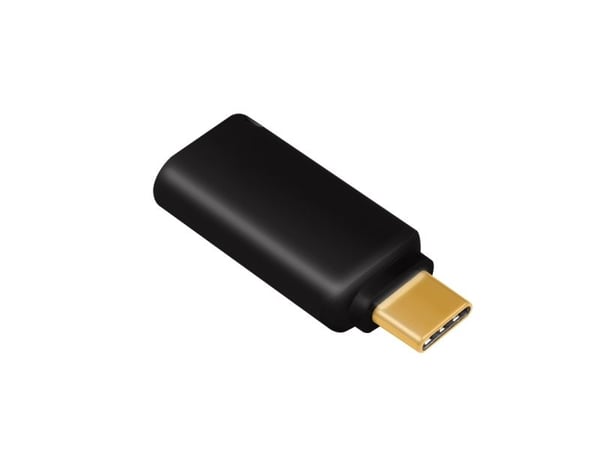LogiLink UA0356, USB-C, 3,5 mm, Musta