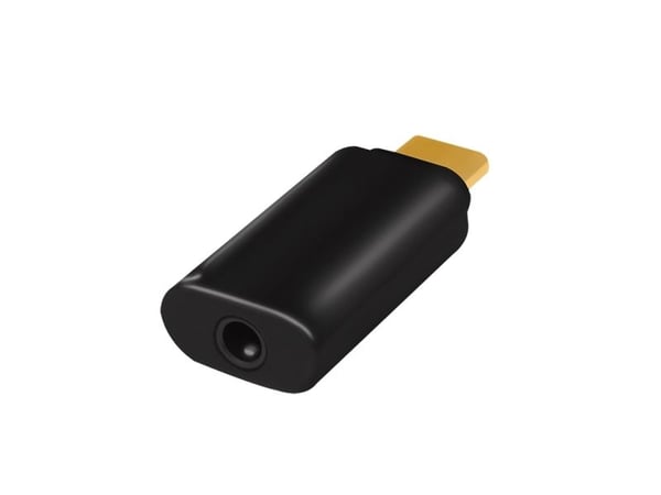 LogiLink UA0356, USB-C, 3,5 mm, Musta