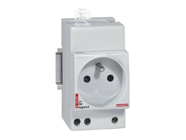 Legrand 004280, Tyyppi E, 2P+T, Harmaa, IP2X, 250 V, 16 A