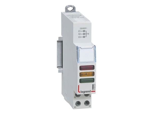 Legrand modulär lampa 3xLED röd/gul/grön 230/400V L435 (412934)
