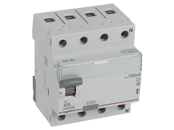 Legrand jordfelsbrytare 4P 40A 0,1A typ A P304 TX3 (411775)
