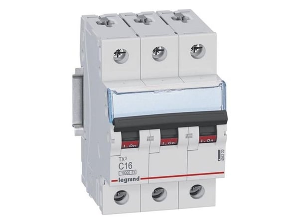 Legrand TX3, Dvärgbrytare, Typ C, IP20, 240 - 415 V