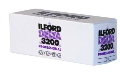 Ilford DELTA 3200 Professional - Film för svartvita foton - 120 (6 cm) - ISO 3200