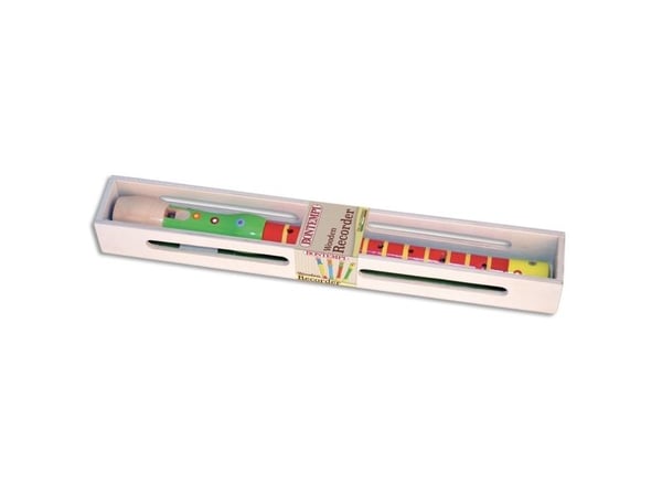Bontempi Wooden Recorder, Barokk, Sopran/descant, Tre, Flerfarget, 2-deler, 323 mm