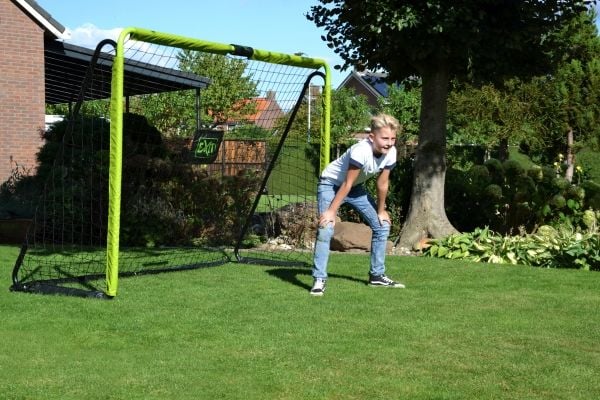 EXIT Tempo steel football goal 300x200cm - green/black, Barn, Frittstående, Sort, Grønn, Metall, 4,2 cm, 1.5 mm