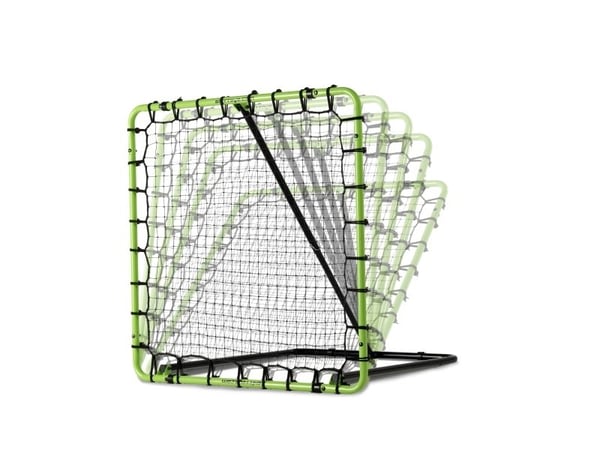 EXIT Tempo multisport rebounder 120x120cm - green/black, firkant, Flerstasjons returvegg, Justerbar vinkel, Sort, Grønn
