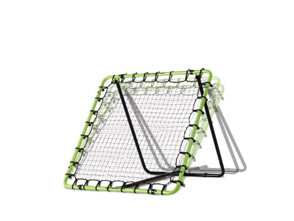 EXIT Tempo multisport rebounder 120x120cm - green/black, firkant, Flerstasjons returvegg, Justerbar vinkel, Sort, Grønn
