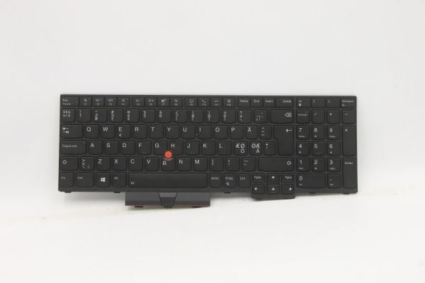 Transimage - Erstatningstastatur for bærbar PC - med Trackpoint, UltraNav - bakbelysning - QWERTY - Nordisk - for ThinkPad L15 Gen 1 20U7, 20U8