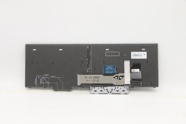Transimage - Erstatningstastatur for bærbar PC - med Trackpoint, UltraNav - bakbelysning - QWERTY - Nordisk - for ThinkPad L15 Gen 1 20U7, 20U8