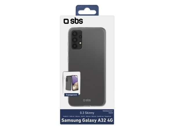 SBS TESKINSAA324GT, Suojus, Samsung, Galaxy A32 4G, Läpinäkyvä