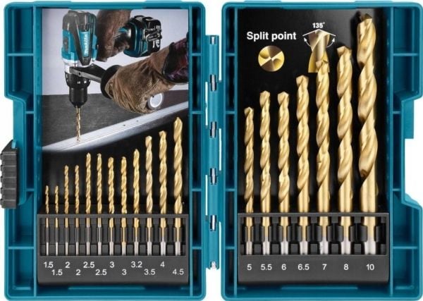 MAKITA ZEST.WIERT.TYTAN HSS-G TIN 19szt.