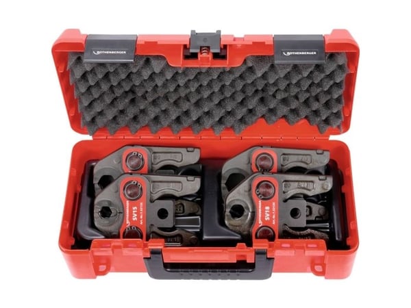 Rothenberger SV15-18-22-28mm, 190 mm, 390 mm, 120 mm, 8,7 kg, 9,1 kg, Pressklemme