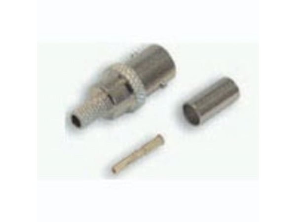 TE Connectivity jack Cable Mount BNC Connector, 50?, Crimp Termination, Straight Body