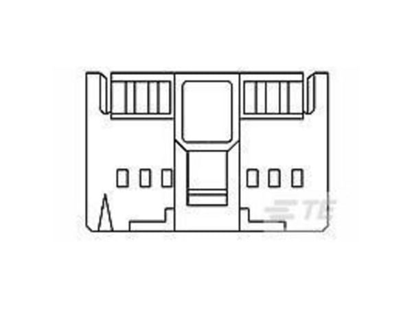 Stiftlister TE AMP AMPMODU MTE 1-104500-1 TE Connectivity, innhold: 1 stk