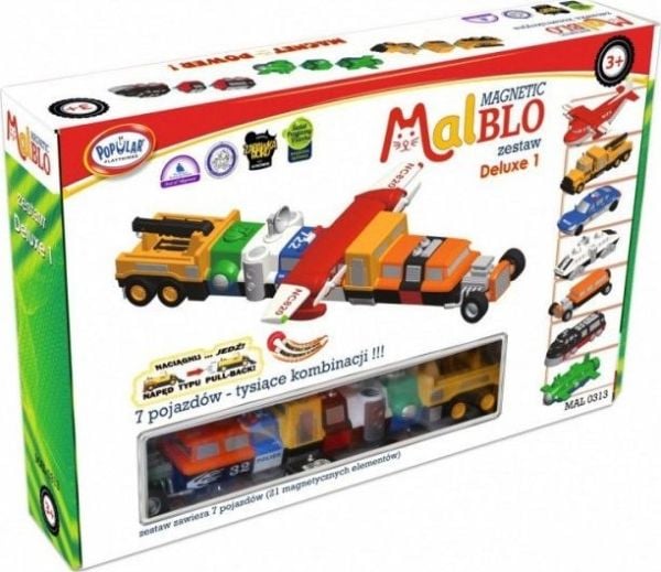 Malblo Magnetic Vehicles deluxe - 1 set Malblo Magnetic Vehicles deluxe - 1 set