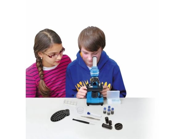Bresser Optics Junior, Digitalt, Blå, Aluminium, Plast, 1600x, 40x, LED