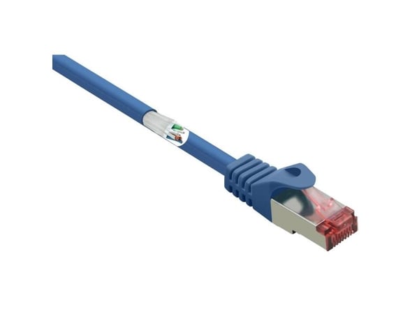 Renkforce RF-4737384, 0,15 m, Cat6, S/FTP (S-STP), RJ-45, RJ-45, Blå