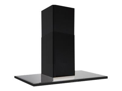 SILVERLINE Nordic Dark SL 3122-60 SR - Panser - skorsteinsflat - bredde: 59.8 cm - dybde: 50 cm - ekstraksjon og resirkulasjon (-) - svart