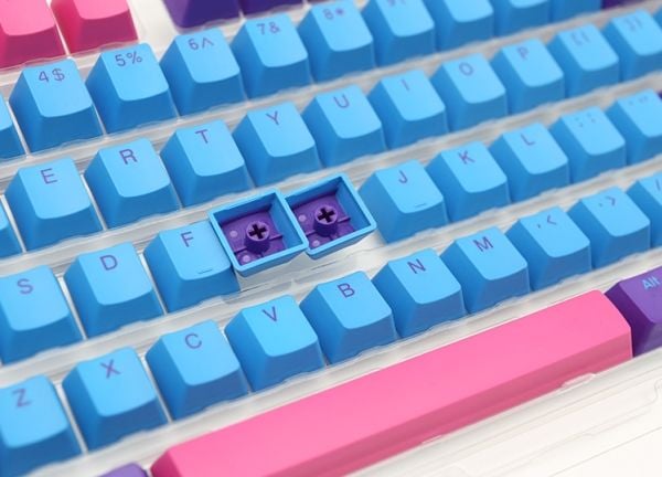 Ducky Joker, Tastaturtaster, Termoplastisk polyester (PBT), Blå, Rosa, Lilla