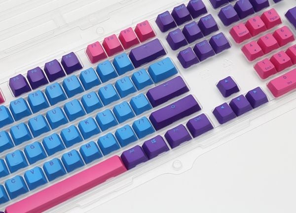 Ducky Joker, Tastaturtaster, Termoplastisk polyester (PBT), Blå, Rosa, Lilla