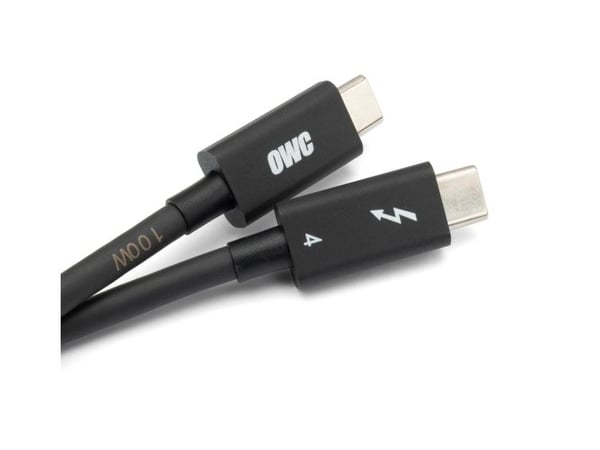 Other World Computing OWC - Thunderbolt-kabel - USB-C (M) till USB-C (M) - USB 3.2 Gen 2 / USB4 / Thunderbolt 3 / Thunderbolt 4 5 A - 1,0 m - 4K-st...