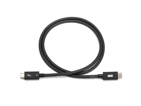 Other World Computing OWC - Thunderbolt-kabel - USB-C (M) till USB-C (M) - USB 3.2 Gen 2 / USB4 / Thunderbolt 3 / Thunderbolt 4 5 A - 1,0 m - 4K-st...