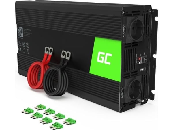 Green Cell INV25, Universell, Automatisk, 12 V, 1500 W, 230 V, DC-to-AC
