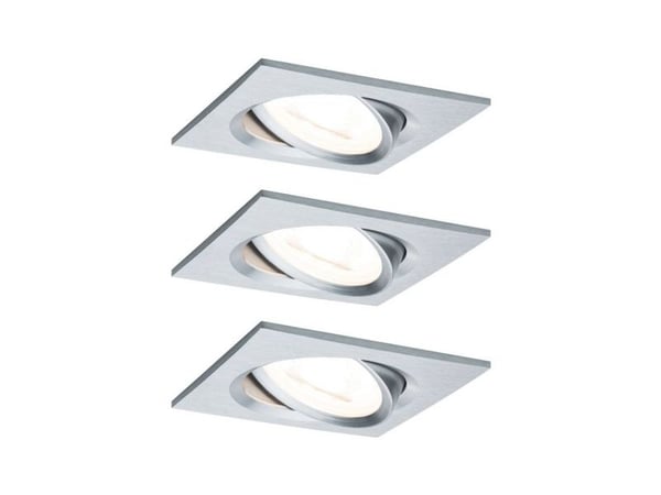 Paulmann 934.74, Indbygget lysplade, GU10, 3 pære(r ), LED, 2700 K, Aluminium