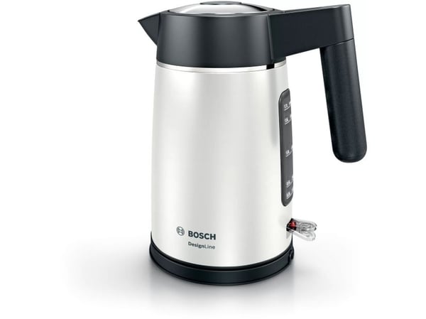 Bosch DesignLine, 1,7 L, 2400 W, Musta, Hopea, Veden tason ilmaisin
