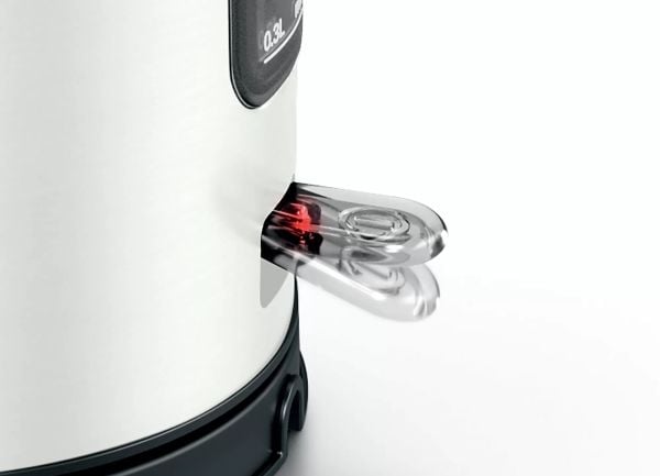 Bosch DesignLine, 1,7 L, 2400 W, Musta, Hopea, Veden tason ilmaisin