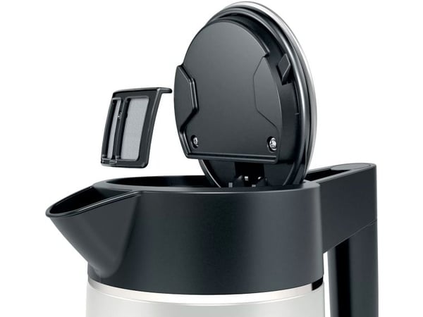 Bosch DesignLine, 1,7 L, 2400 W, Musta, Hopea, Veden tason ilmaisin