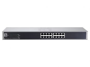 LevelOne FSW-1650 - Switch - ikke-styrt - 16 x 10/100 - stasjonær