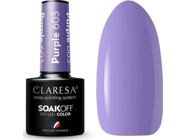 Claresa Claresa Soak Off UV/LED Purple hybrid varnish 603 5g