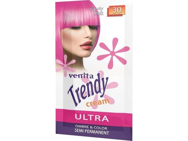 Venita Trendy Cream Ultra hårfärg 30 Candy Pink 35 ml