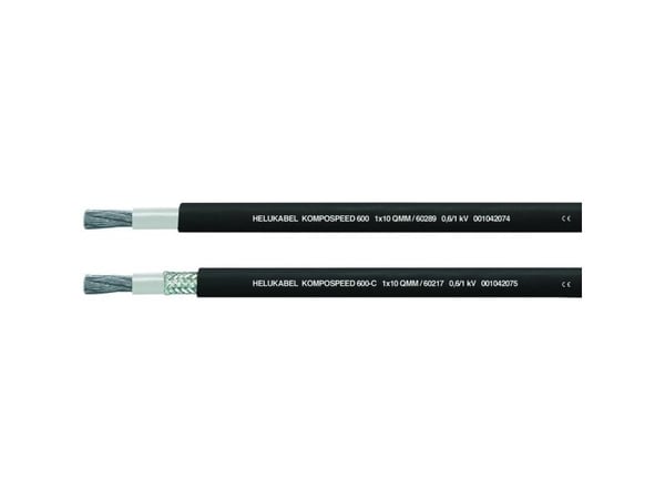 HELUKABEL HELU KOMPOSPEED 600 1x1660290, Lågspänningskabel, Svart, Polyvinylklorid (PVC), Polyvinylklorid (PVC), Koppar, 1x16 mm ²
